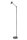 LED Stehlampe Akku Touchdimmer Schwarz USB 2700K 138 cm
