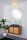 Deckenlampe Glas Messing Weiß G9 IP44 Ø28 cm Retro