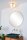 Deckenlampe Glas Messing Weiß G9 IP44 Ø28 cm Retro