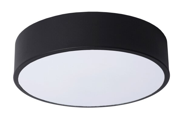 LED Deckenleuchte dimmbar blendarm Schwarz 2700K Ø20 cm