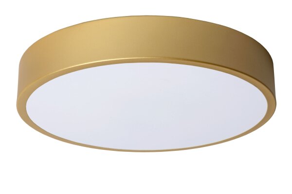 LED Deckenlampe dimmbar blendarm Messing 2700K Ø30 cm