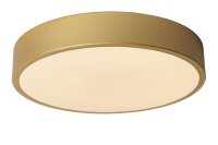 LED Deckenlampe dimmbar blendarm Messing 2700K &Oslash;30 cm