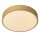 LED Deckenlampe dimmbar blendarm Messing 2700K Ø30 cm