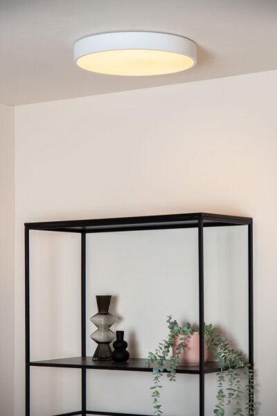 LED Deckenlampe dimmbar blendarm Metall Weiß 2700K