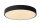 LED Deckenlampe dimmbar blendarm Schwarz 2700K Ø39,5 cm