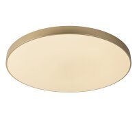 LED Deckenleuchte dimmbar blendarm Messing 2700K &Oslash;80 cm