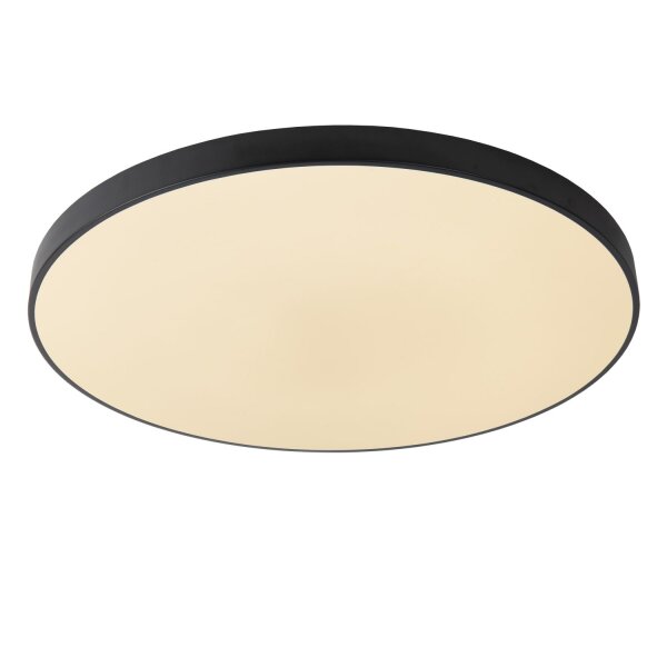 LED Deckenleuchte dimmbar blendarm Schwarz 2700K Ø80 cm