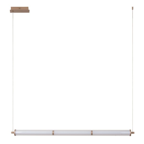 LED Pendelleuchte Glas Weiß CCT 2200-3000K L:122,5 cm