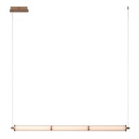 LED Pendelleuchte Glas Weiß CCT 2200-3000K L:122,5 cm