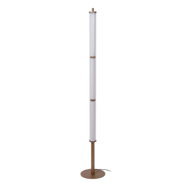 LED Stehleuchte dimmbar Glas Champagner 2200-3000K