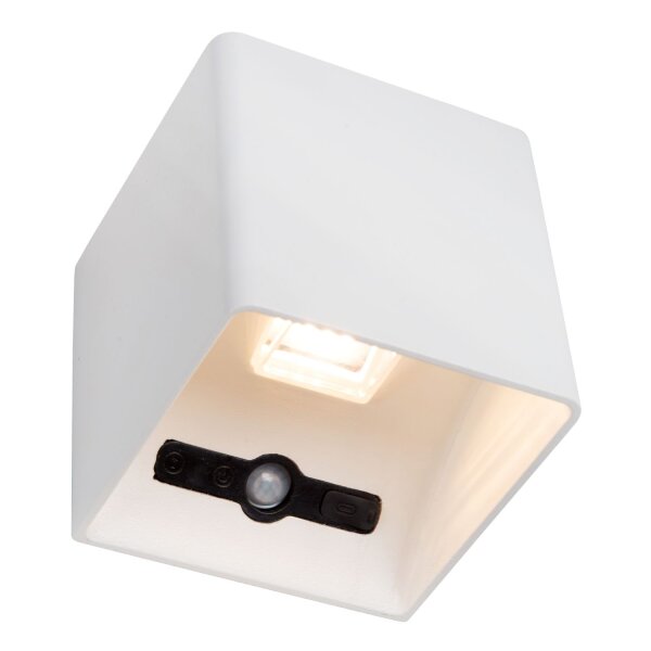 LED Außenwandlampe Akku Sensor Up Down Weiß 2700K IP54