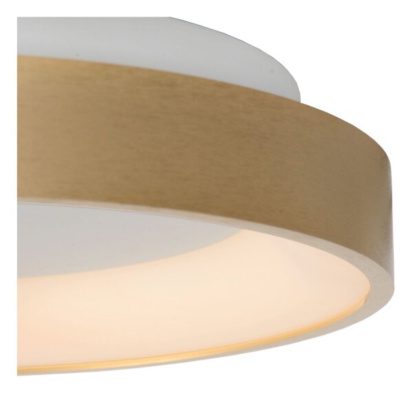 LED Deckenlampe Messing Ring 2700K Ø28 cm 1700 lm rund