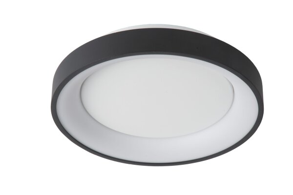 LED Deckenlampe Schwarz Ring 2700K Ø28 cm 1700 lm