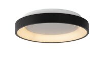 LED Deckenlampe Schwarz Ring 2700K &Oslash;28 cm 1700 lm