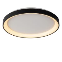 LED Deckenleuchte Schwarz Ring 2700K &Oslash;48 cm 3332 lm