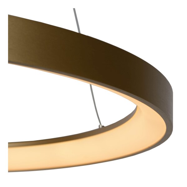LED Kronleuchter verstellbar Messing 2700K Ø58 cm
