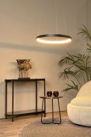 LED Kronleuchter verstellbar Schwarz 2700K Ø58 cm