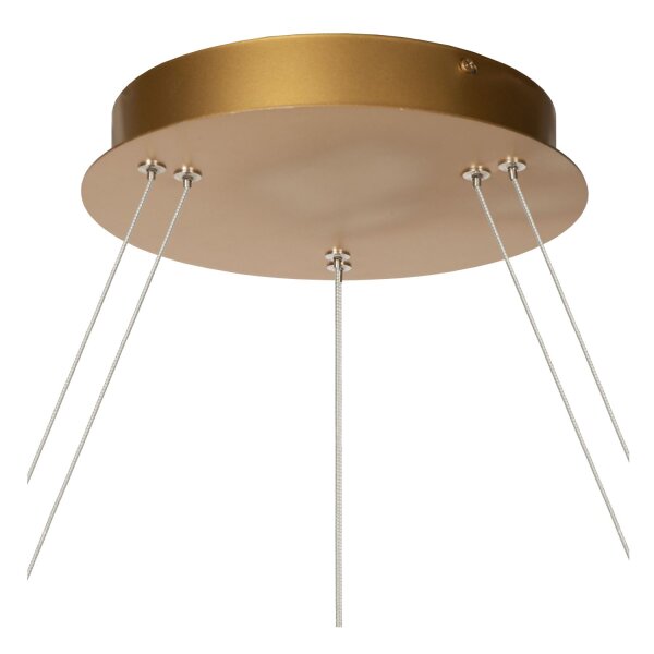 LED Kronleuchter verstellbar Messing 2700K B:78 cm