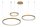 LED Pendelleuchte verstellbar Messing 2700K L:136 cm