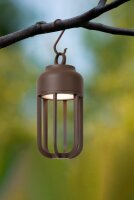 LED Außenwandlampe Akku Alu Rostbraun 2700-4000K IP54