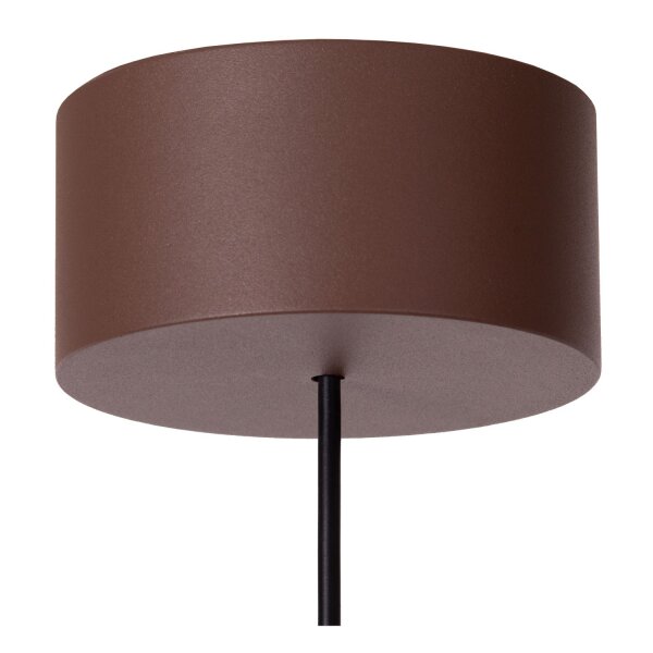 LED Pendelleuchte außen Alu Rostbraun 2700K IP54