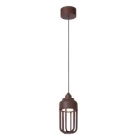 LED Pendelleuchte au&szlig;en Alu Rostbraun 2700K IP54