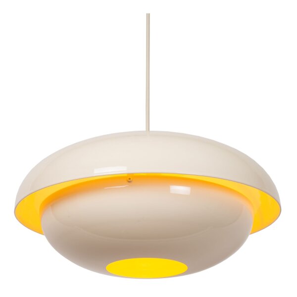 Pendelleuchte indirekt Metall Beige E27 B:40 cm