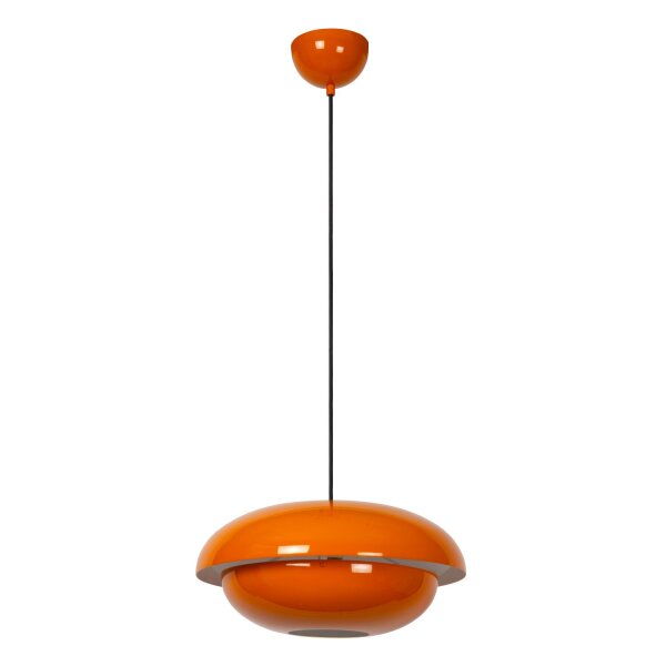 Pendelleuchte indirekt Metall Orange E27 Ø40 cm