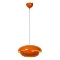Pendelleuchte indirekt Metall Orange E27 &Oslash;40 cm