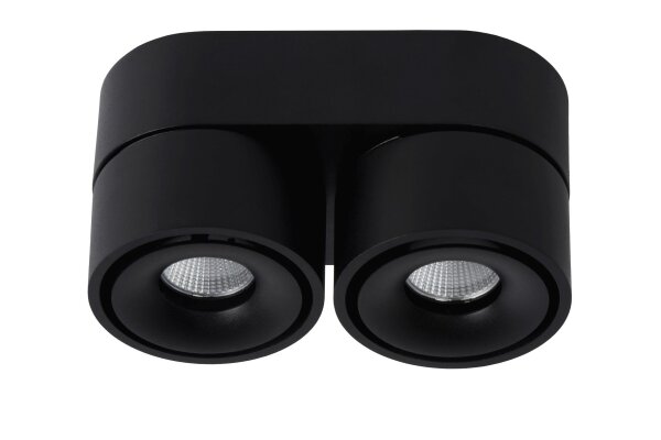 LED Deckenlampe schwenkbar Alu Schwarz 2700K H:8,2 cm