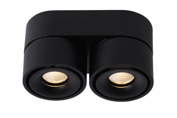 LED Deckenlampe schwenkbar Alu Schwarz 2700K H:8,2 cm