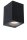 Außenwandleuchte Aluminium Schwarz GU10 IP44 B:6,8 cm