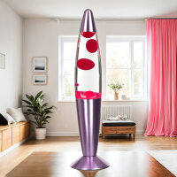 Lampe à Lave Rétro Rose clair H:36cm...