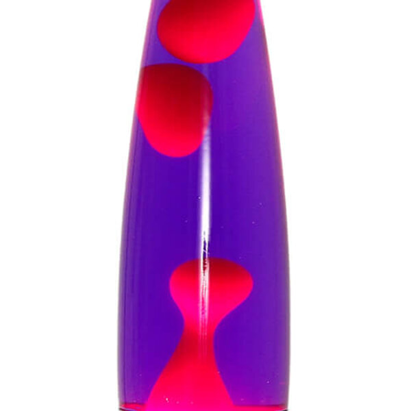 Stimmungsvolle Lavalampe Lila Rot Silber 40cm ANGELINA