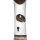 Silberne Lavalampe SANDRO 39cm Retro Tisch elegant
