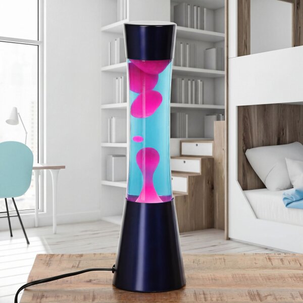 Lavalampe Blau Pink 39,5 cm RINGO