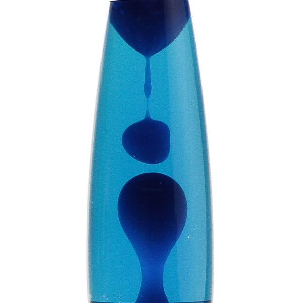Dekorative Lavalampe Blau Silber 40cm G9 Retro ROXY