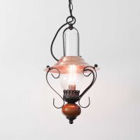 Lampe à suspendre rustique ENNA avec abat-jour en...