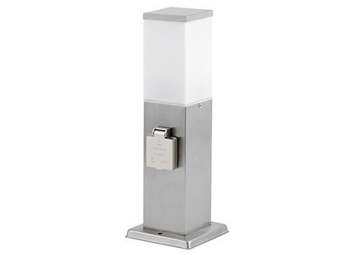 Lampe dextérieur en acier inoxydable Colonne dénergie double 36cm IP44