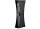 Edelstahl Steckdosens&auml;ule au&szlig;en 4fach Schwarz IP44 46cm