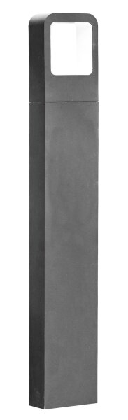 LED Wegeleuchte Dunkelgrau 80 cm Aluminium IP54 warmweiß