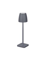 LED Terrassenlampe Dunkelgrau Akku 30 cm IP54 Touch Dimmer