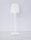 Tragbare LED Tischlampe Akku Weiß 38 cm IP54 dimmbar