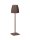 LED Tischlampe Rostbraun Akku 38 cm IP54 Touch Dimmer