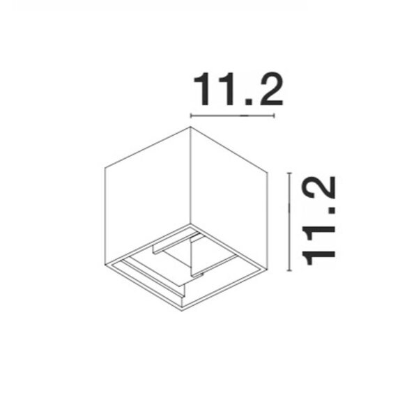 LED Außenwandleuchte Up Down IP54 11,2 cm breit Dunkelgrau