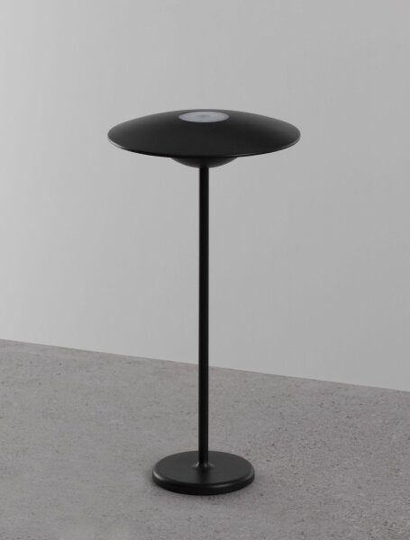 Akku Tischlampe LED kabellos IP54 38 cm Schwarz Touch Dimmer