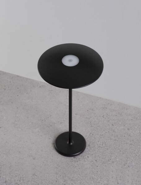 Akku Tischlampe LED kabellos IP54 38 cm Schwarz Touch Dimmer