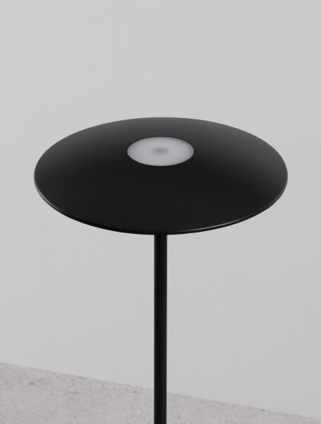 Akku Tischlampe LED kabellos IP54 38 cm Schwarz Touch Dimmer