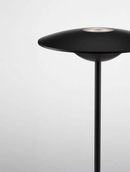 Akku Tischlampe LED kabellos IP54 38 cm Schwarz Touch Dimmer