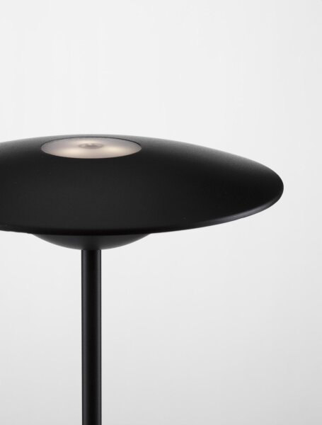 Akku Tischlampe LED kabellos IP54 38 cm Schwarz Touch Dimmer